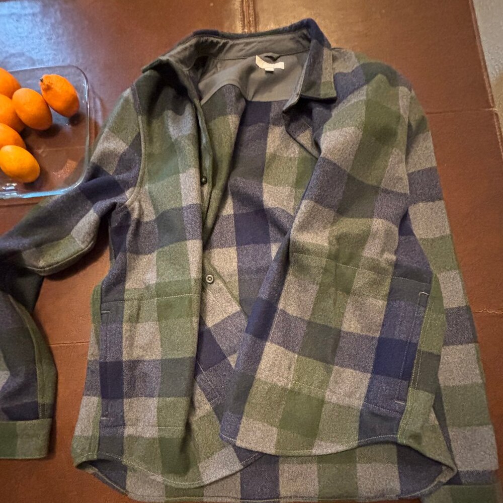 Boden Men's Wool Shirt Jacket XL Plaid